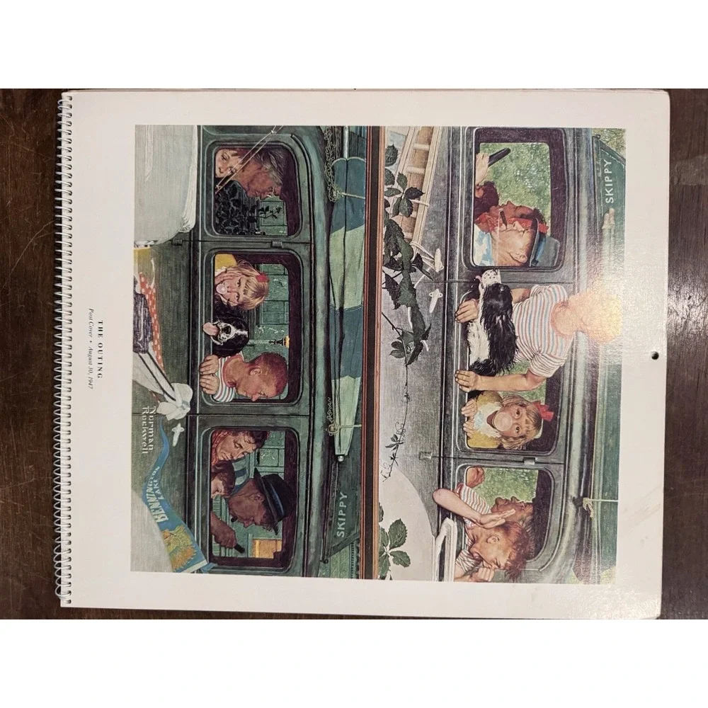 1982 Norman Rockwell Calendar Unused No Writing Collectible Artistic Vintage Art